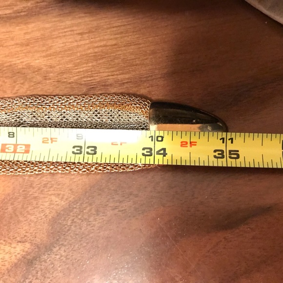 Mesh belt gold silver size medium - Picture 4 of 11
